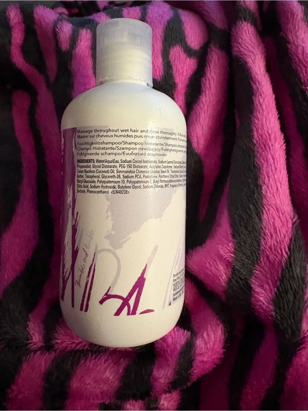 Bumble and bumble White & Purple Curl Moisturizing Shampoo Bottle